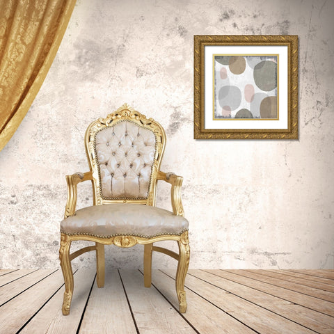 Pastel Drips I Gold Ornate Wood Framed Art Print with Double Matting by Mullan, Michael