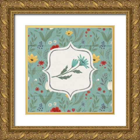 Blooming Thoughts VI Flower Gold Ornate Wood Framed Art Print with Double Matting by Penner, Janelle