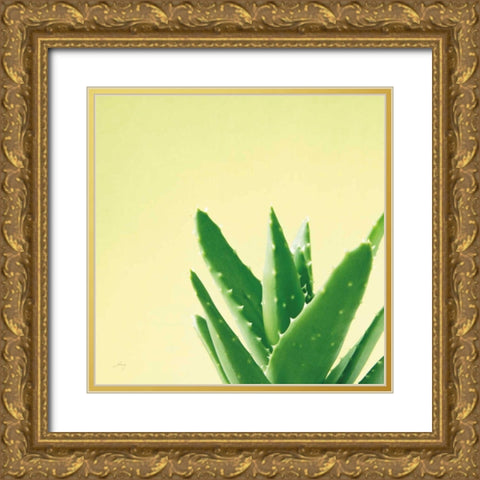 Succulent Simplicity VI Gold Ornate Wood Framed Art Print with Double Matting by Bradley, Felicity