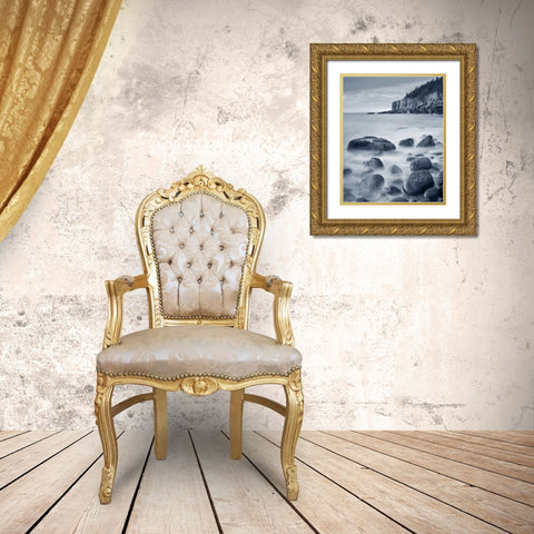 Acadia Coast Crop Gold Ornate Wood Framed Art Print with Double Matting by Audit, Lisa
