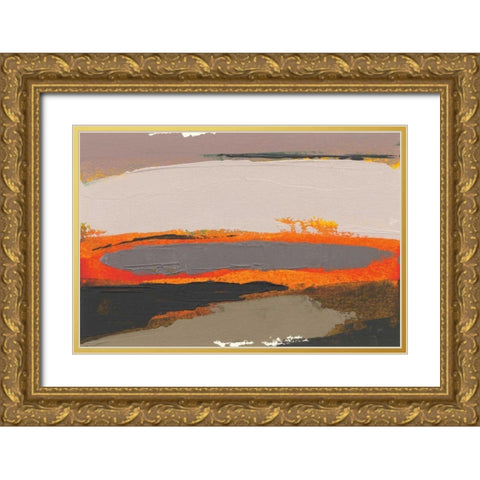 Ceide Study I Gold Ornate Wood Framed Art Print with Double Matting by Dowling, Grainne