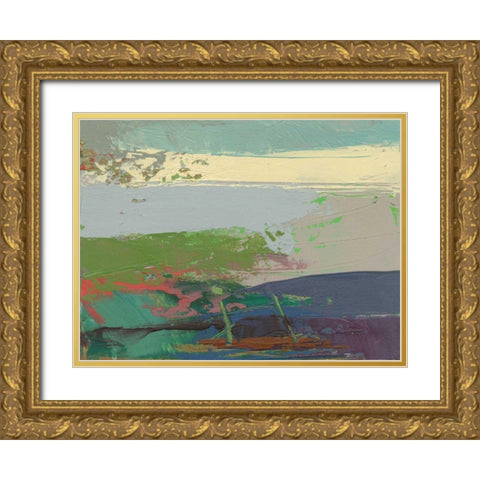 Ceide Study XIV Gold Ornate Wood Framed Art Print with Double Matting by Dowling, Grainne