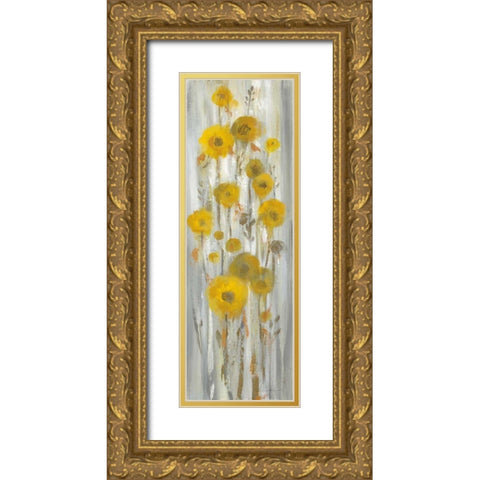 Roadside Flowers I Gold Ornate Wood Framed Art Print with Double Matting by Vassileva, Silvia