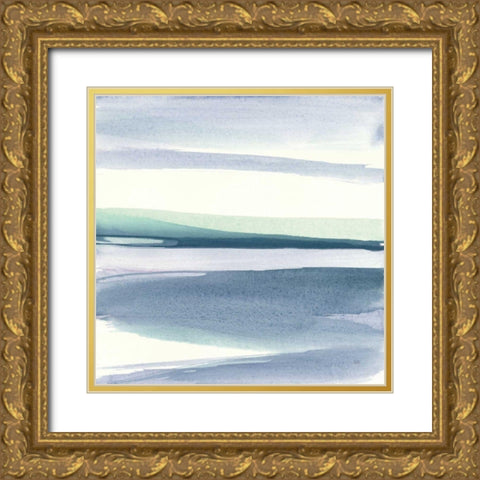 Mint Dawn III Gold Ornate Wood Framed Art Print with Double Matting by Paschke, Chris