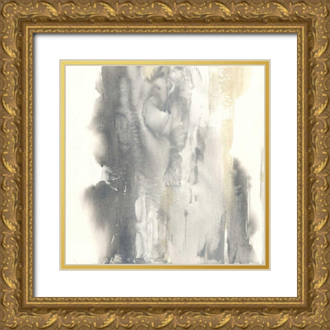 Pale Taupe I Gold Ornate Wood Framed Art Print with Double Matting by Paschke, Chris