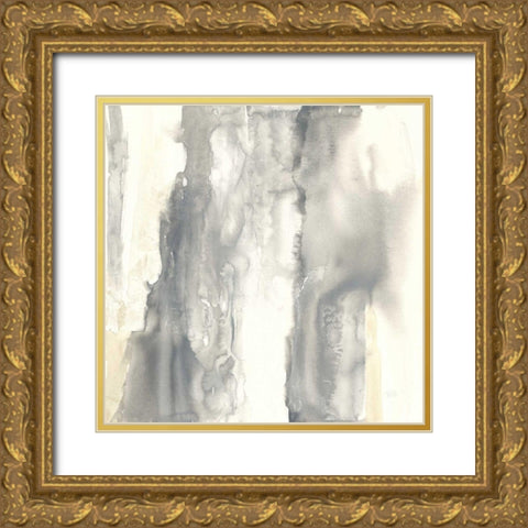Pale Taupe II Gold Ornate Wood Framed Art Print with Double Matting by Paschke, Chris