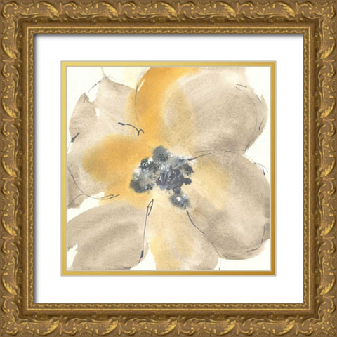 Flower Tones I Gold Ornate Wood Framed Art Print with Double Matting by Paschke, Chris