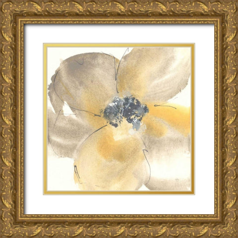Flower Tones II Gold Ornate Wood Framed Art Print with Double Matting by Paschke, Chris