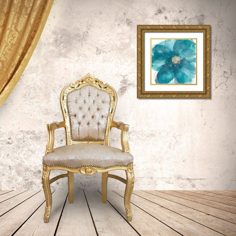 Bloom Beauty II Gold Ornate Wood Framed Art Print with Double Matting by Paschke, Chris