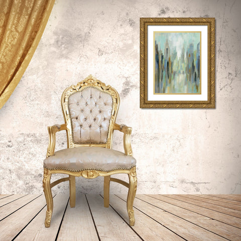 New York Morning I Gold Ornate Wood Framed Art Print with Double Matting by Vassileva, Silvia