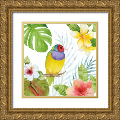 Treasures of the Tropics V Gold Ornate Wood Framed Art Print with Double Matting by McKenna, Kathleen Parr
