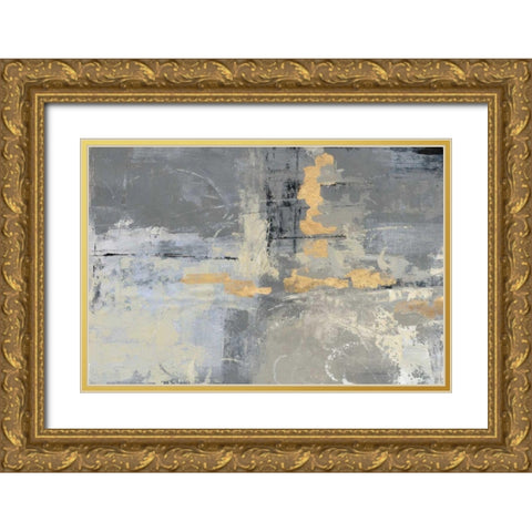 Missing You Crop Gold Ornate Wood Framed Art Print with Double Matting by Vassileva, Silvia