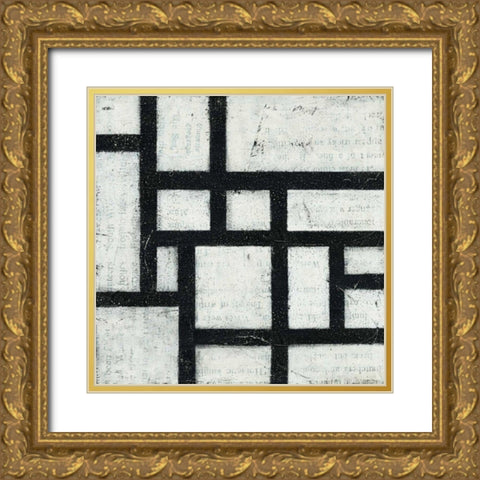Labyrinth III Gold Ornate Wood Framed Art Print with Double Matting by Hershey, Moira