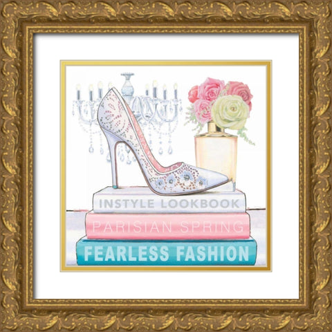 Fearless Fashion IV Gold Ornate Wood Framed Art Print with Double Matting by Fabiano, Marco