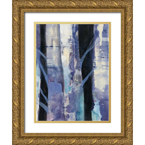 Deep Woods I Gold Ornate Wood Framed Art Print with Double Matting by Hristova, Albena