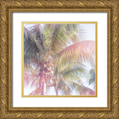 Dream Palm II Gold Ornate Wood Framed Art Print with Double Matting by Schlabach, Sue