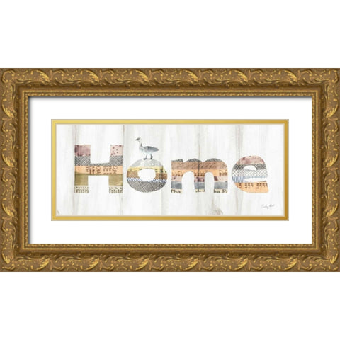 Farm Family III Gold Ornate Wood Framed Art Print with Double Matting by Prahl, Courtney