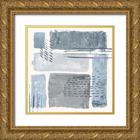 Between the Lines II Gold Ornate Wood Framed Art Print with Double Matting by Adams, Sarah