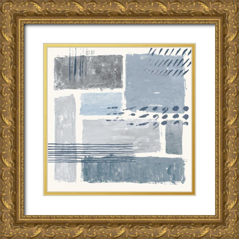 Between the Lines III Gold Ornate Wood Framed Art Print with Double Matting by Adams, Sarah