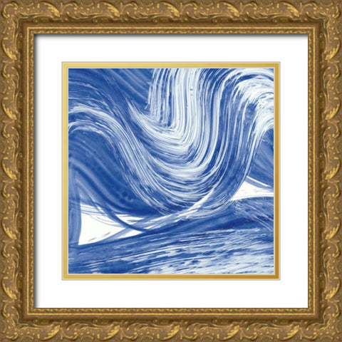 Swirl III Gold Ornate Wood Framed Art Print with Double Matting by Rhue, Piper