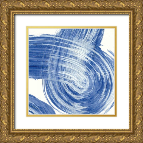 Swirl IV Gold Ornate Wood Framed Art Print with Double Matting by Rhue, Piper