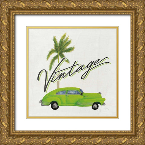 Havana VIII Gold Ornate Wood Framed Art Print with Double Matting by DeNeige, Elyse