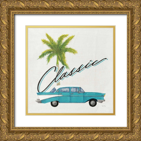 Havana IX Gold Ornate Wood Framed Art Print with Double Matting by DeNeige, Elyse