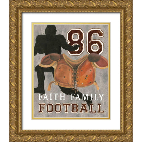 Game Day III Gold Ornate Wood Framed Art Print with Double Matting by Fabiano, Marco