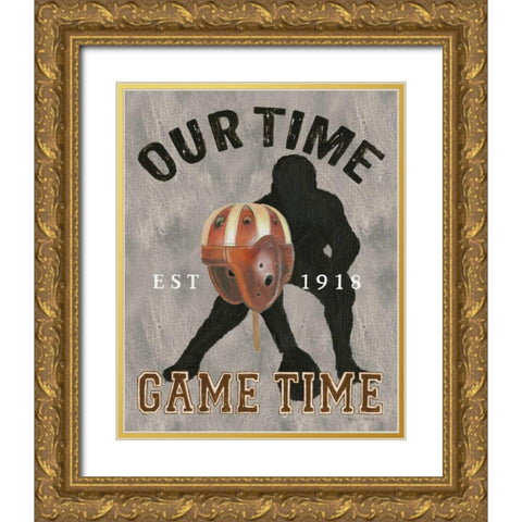 Game Day IV Gold Ornate Wood Framed Art Print with Double Matting by Fabiano, Marco