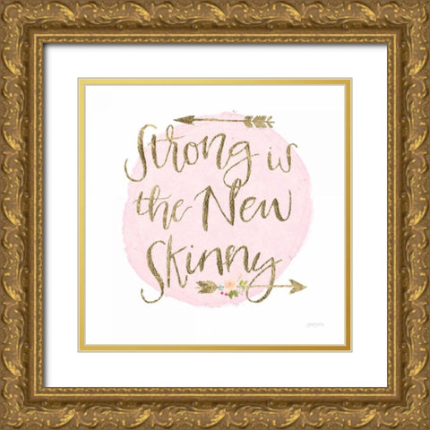 Girl Power I Gold Ornate Wood Framed Art Print with Double Matting by Jackson, Jenaya