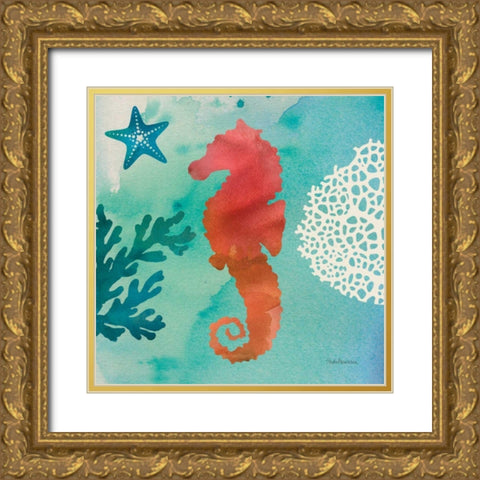 Under the Sea I Gold Ornate Wood Framed Art Print with Double Matting by Studio Mousseau
