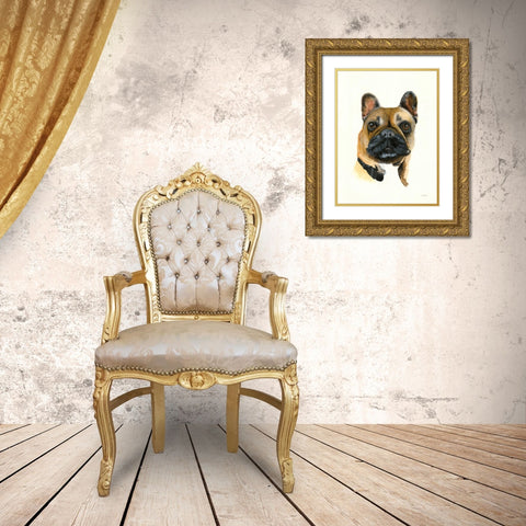 Gidget Gold Ornate Wood Framed Art Print with Double Matting by Ducklow, Patsy