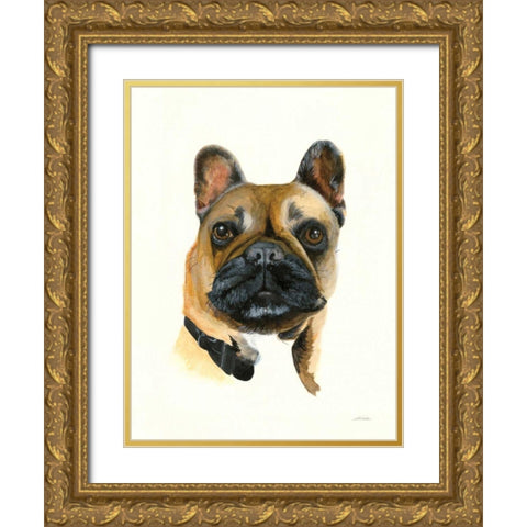 Gidget Gold Ornate Wood Framed Art Print with Double Matting by Ducklow, Patsy