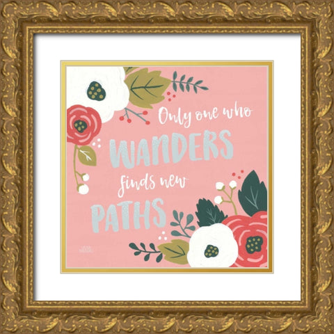 Wildflower Daydreams VI Gold Ornate Wood Framed Art Print with Double Matting by Marshall, Laura