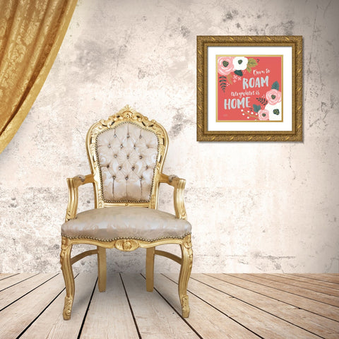 Wildflower Daydreams VII Gold Ornate Wood Framed Art Print with Double Matting by Marshall, Laura