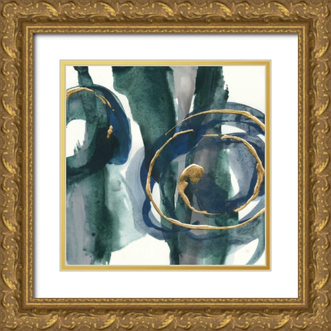 Jasper III Gold Ornate Wood Framed Art Print with Double Matting by Paschke, Chris