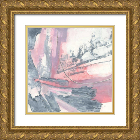 Whitewashed Blush I Gold Ornate Wood Framed Art Print with Double Matting by Paschke, Chris