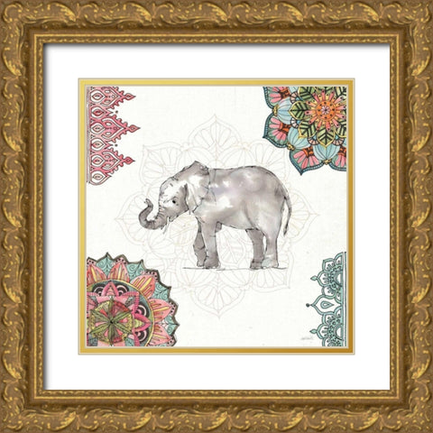 Mandala Morning II Gold Ornate Wood Framed Art Print with Double Matting by Tavoletti, Anne