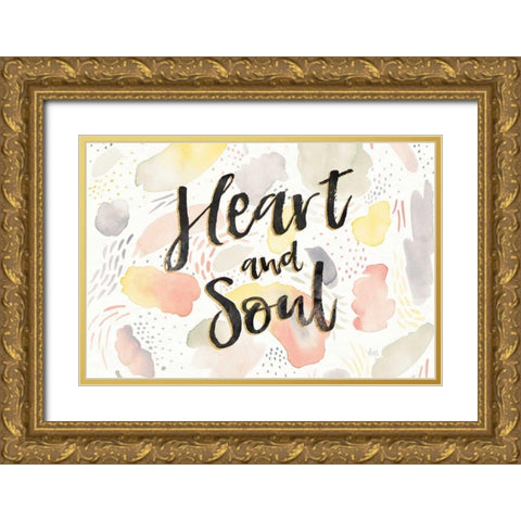 Meadow Breeze VII Gold Ornate Wood Framed Art Print with Double Matting by Marshall, Laura