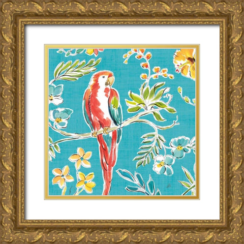 Tropical Oasis III Gold Ornate Wood Framed Art Print with Double Matting by Brissonnet, Daphne