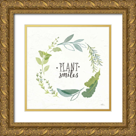 Fine Herbs II Gold Ornate Wood Framed Art Print with Double Matting by Penner, Janelle