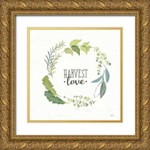 Fine Herbs III Gold Ornate Wood Framed Art Print with Double Matting by Penner, Janelle