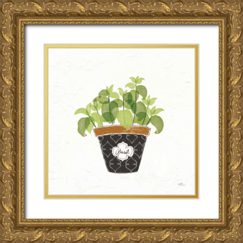 Fine Herbs VIII Gold Ornate Wood Framed Art Print with Double Matting by Penner, Janelle