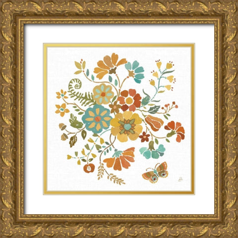 Autumn Impressions V Gold Ornate Wood Framed Art Print with Double Matting by Brissonnet, Daphne