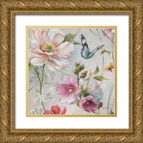 Antique Garden II Gold Ornate Wood Framed Art Print with Double Matting by Audit, Lisa