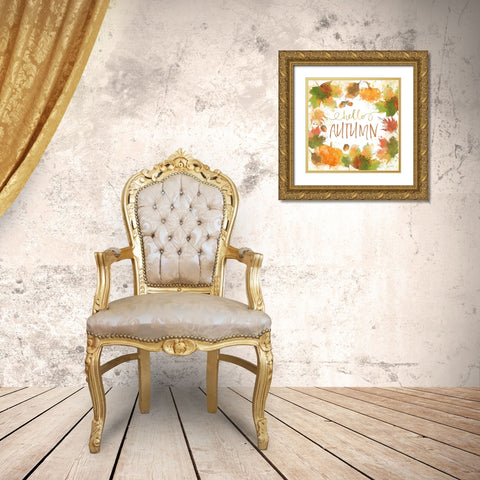 Harvest Splash I Gold Ornate Wood Framed Art Print with Double Matting by Pertiet, Katie