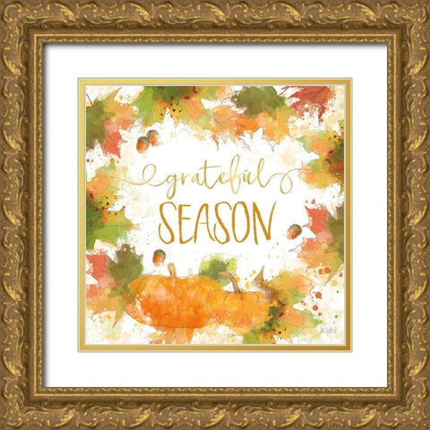 Harvest Splash II Gold Ornate Wood Framed Art Print with Double Matting by Pertiet, Katie