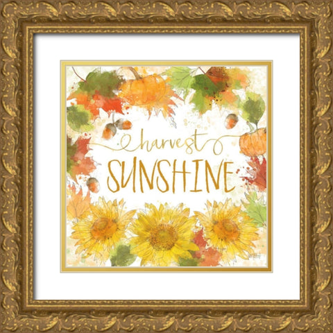 Harvest Splash III Gold Ornate Wood Framed Art Print with Double Matting by Pertiet, Katie