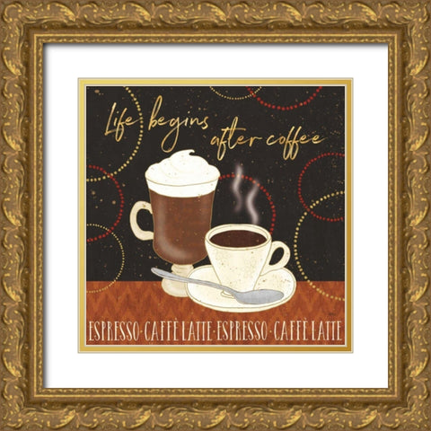 Fresh Coffee II Gold Ornate Wood Framed Art Print with Double Matting by Audit, Lisa