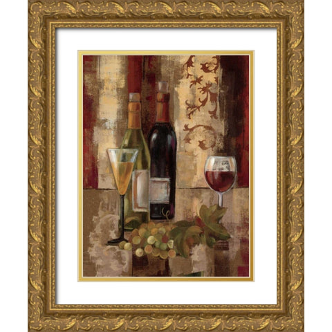 Graffiti and Wine III Gold Ornate Wood Framed Art Print with Double Matting by Vassileva, Silvia
